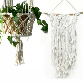 Macrame Pot Holder and Wall Hanging Starter