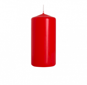 8x Pillar Candle 50x100mm - Red