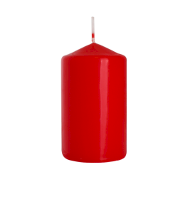 6x Pillar Candle 60x100mm - Red