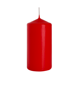 6x Pillar Candle 60x120mm - Red