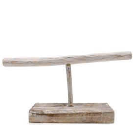 Single Branch Jewellery Stand - Whitewash