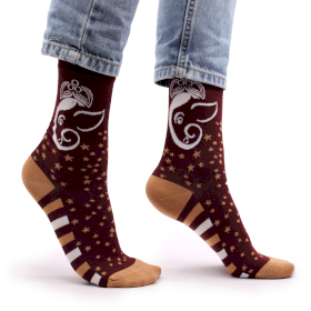 3x Hop Hare Bamboo Socks  - Ganesha S/M