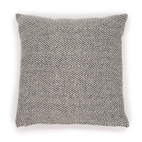 2x Classic Cushion Cover - Herringbone Fine Grey - 40x40cm