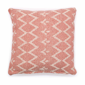 2x Classic Cushion Cover - Jaggered Pink - 40x40cm