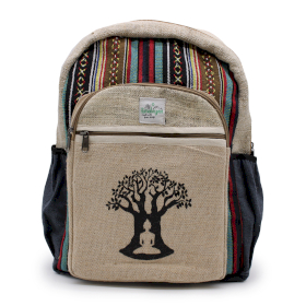 Large Hemp Backpack - Bohdi Tree Design