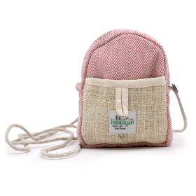 Mobile Hemp Bag with String - Random Colour