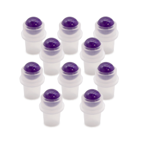 10x Gemstone Roller Tip for Bottle - Amethyst