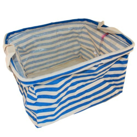 Cotton Display Basket - Square - Blue