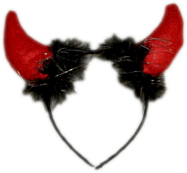 12x Party Hair Bands - Devil / Bulls Horns