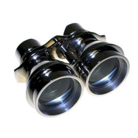 Polished Aluminum Pro Binoculars