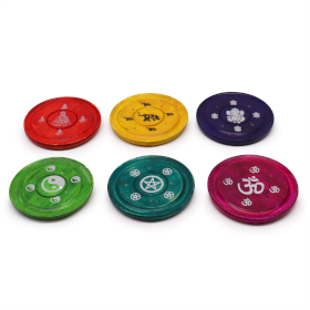 6x Incense Plates - Assorted Design