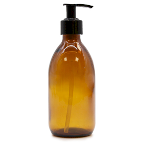 36x 300ml Amber Bottle with Pump