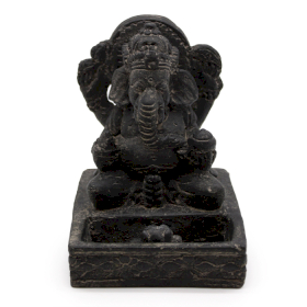 Ganesh Fengshui Incense Burner - Black Antique