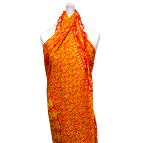 2x Lime Orange Mandala Sarongs