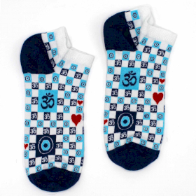 3x S/M Hop Hare Bamboo Socks Low (36-40) - Om and Evil Eye
