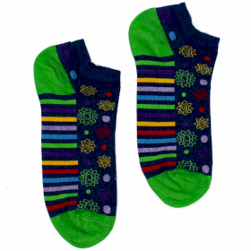 3x S/M Hop Hare Bamboo Socks Low (36-40) - 7 Chakra