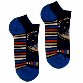 3x S/M Hop Hare Bamboo Socks Low (36-40) - Lunar Phases