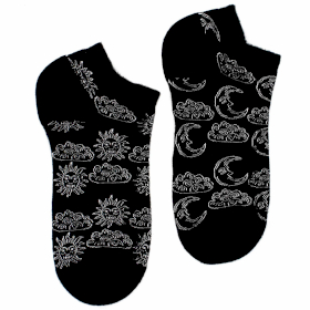 3x S/M Hop Hare Bamboo Socks Low (36-40) - Day and Night