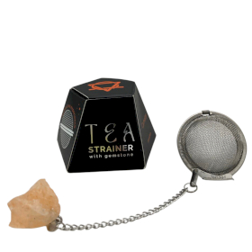 4x Raw Crystal Gemstone Tea Strainer - Carnelian