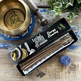 12x Energy Clearing Tribal Soul Spiritual Incense Sticks and Ceramic Holder