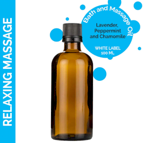 10x Relaxing Massage Oil - 100ml - White Label