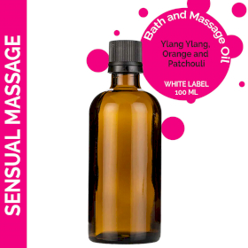 10x Sensual Massage Oil - 100ml - White Label