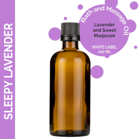 10x Sleepy Lavender Massage Oil - 100ml - White Label