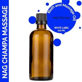 10x Nag Champa Massage Oil - 100ml - White Label