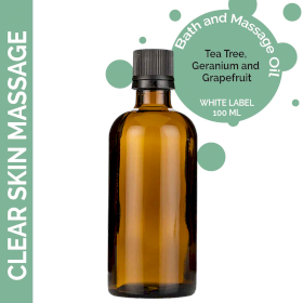 10x Clear Skin Massage Oil - 100ml - White Label