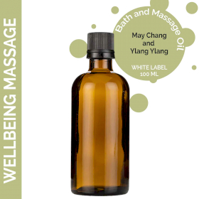 10x Wellbeing Massage Oil - 100ml - White Label