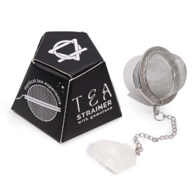 4x Raw Crystal Gemstone Tea Strainer - Rock Quartz