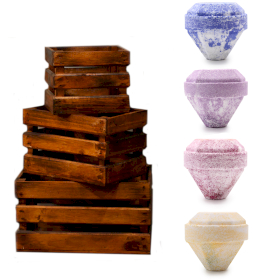 Gemstone Bath Bombs Starter Pack - Brown Boxes