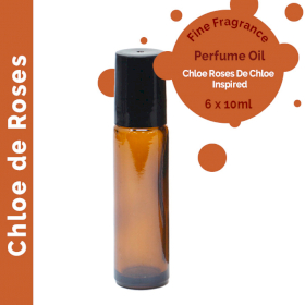 6x Chloe de Roses Fine Fragrance Perfume Oil 10ml - White Label