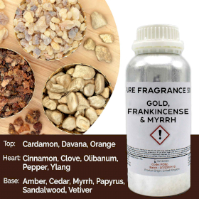 Gold, Frankincense & Myrrh Pure Fragrance Oil - 500ml