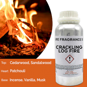 Crackling Log Fire Pure Fragrance Oil - 500ml