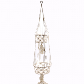Macrame Pot Holder - Double Holder