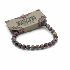 4x Gemstone Manifestation Bracelet - Leopard Skin - Courage