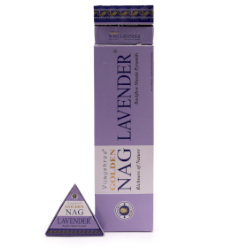 12x 42g Jumbo Golden Nag - Lavender Back Flow Incense Cones
