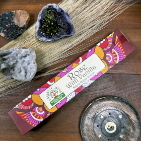 12x Namaste Mandala Masala Incense - Rose With Vanilla