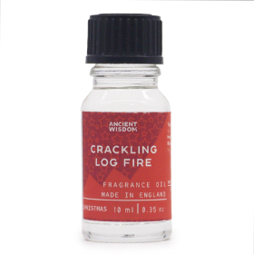 10x Crackling Log Fire Fragrance Oil 10ml