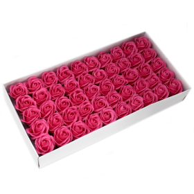 50x Flower Soap for Craft - Med Rose - Rose