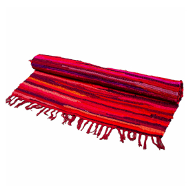 Large Shocking Pinks Rag Rug - 150x90cm