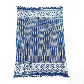 Handmade Indigo Throw - 170x120cm - Seedha Arrows