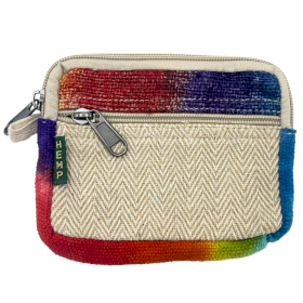 Tie-Dye Hemp Square Pouch