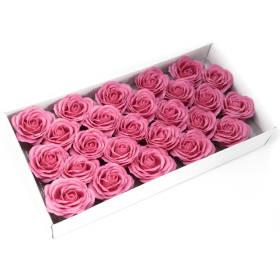 25x Flower Soap for Craft - Lrg Rose - Rose