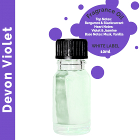 10x 10ml Devon Violet Fragrance Oil - UNLABELLED