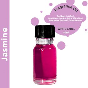 10x 10 ml Jasmine Fragrance Oil - UNLABELLED