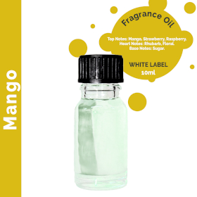 10x 10 ml Mango Fragrance Oil - UNLABELLED