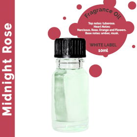 10x 10 ml Midnight Rose Fragrance Oil - UNLABELLED