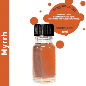 10x 10 ml Myrrh Fragrance Oil - UNLABELLED